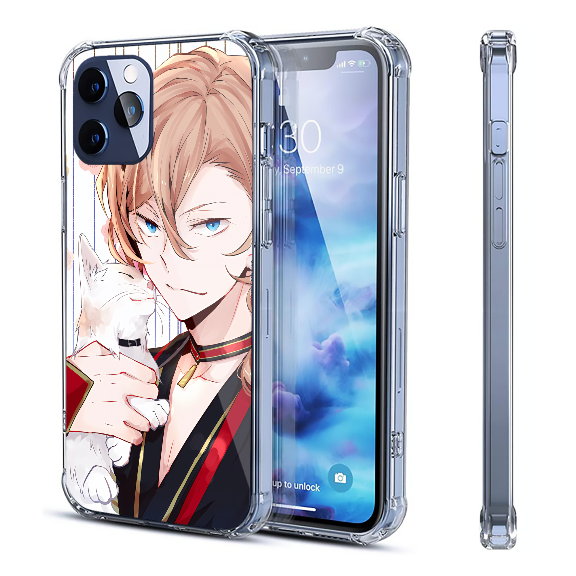 （画像用） 文豪ストレイドッグス Bungo Stray Dogs 【iPhone 12シリーズ対応】透明スマホケース（クリアソフトケース）